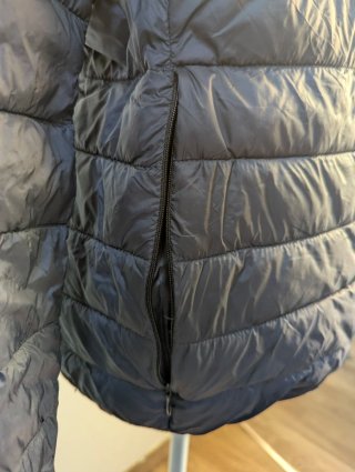 Chaqueta acolchada unisex negra