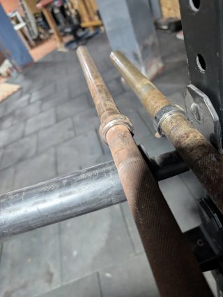 2 Barras de Pesas 2.20m y 2m (28mm)