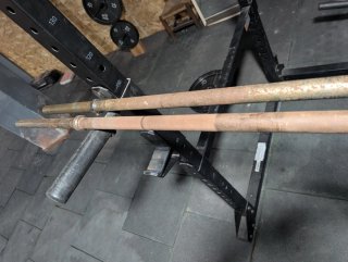 2 Barras de Pesas 2.20m y 2m (28mm)