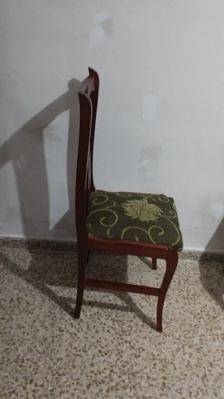 Conjunto 3 Sillas Comedor Madera Tapizadas