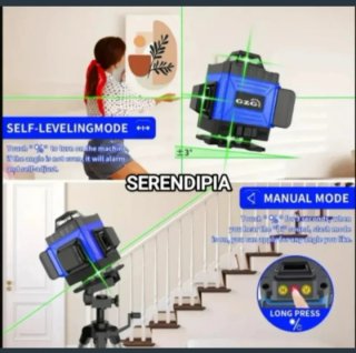 NIVEL LÁSER 4D 16 LÍNEAS 360° CON TRÍPODE.