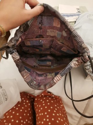 Bolso Anekke patchwork y dibujo