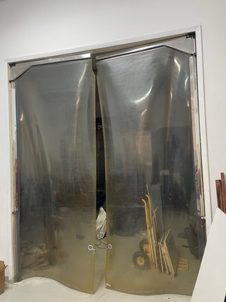 Cortinas de goma transparentes almacén 2.5 X 3m