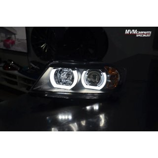 Faros Xenon Angel eyes Led para BMW Serie 3 E90 E9