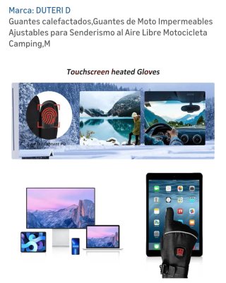 Guantes DUTERI Calefactables Talla Única.