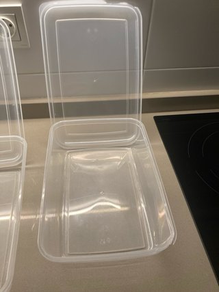 2 Cajas  de plástico transparente