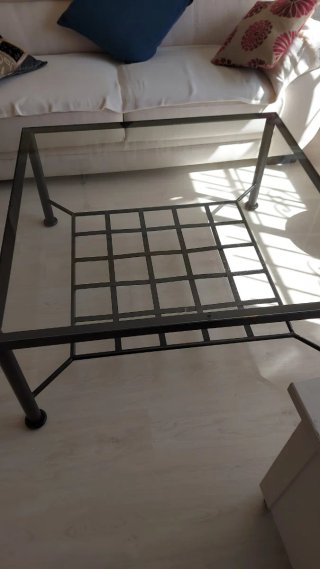 Mesa de hierro forjado