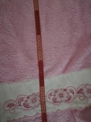 Conjunto de banho 3 peças bordado madeira