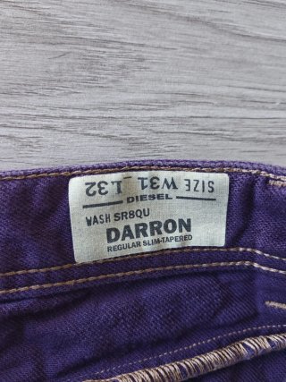 Diesel jeans Darron slim W31 L32 viola y2k