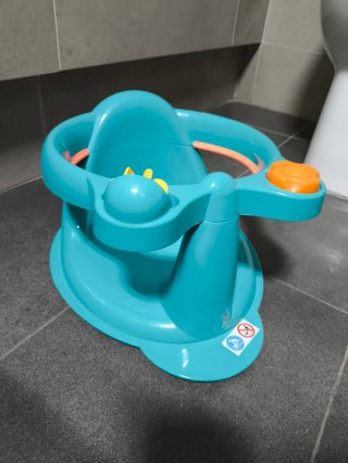 Asiento de ducha para bebé azul
