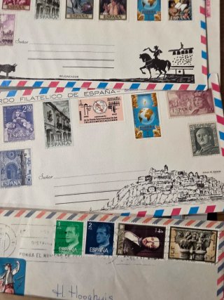 Sobres historia postal España. 100 aprox.
