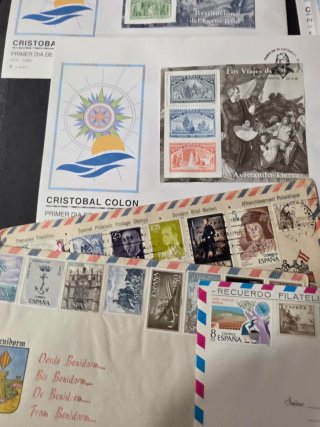 Sobres historia postal España. 100 aprox.