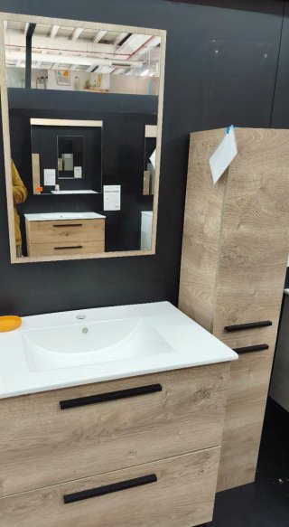 Conjunto Mueble Baño Madera