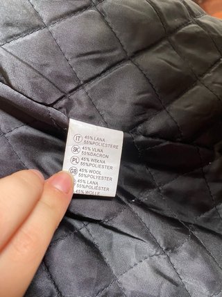 Cappotto nero uomo