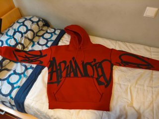 Conjunto sudadera pantalón chándal rojo New Yorker