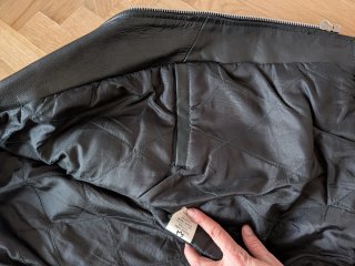 Cazadora de cuero para hombre