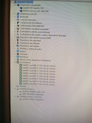 PC HP Omen Gaming I7-7700 3,60Ghz 16RAM