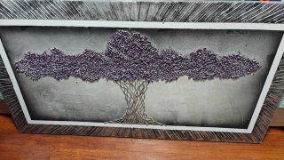 Cuadro Árbol de la Vida Plata y Morado
