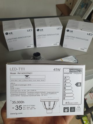 Lote 4 Focos LED LG T111 41W (4000K) + Drivers