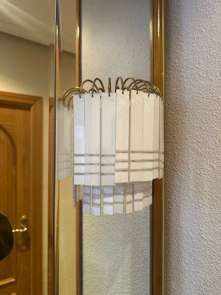 Mueble de entrada con espejo y luz