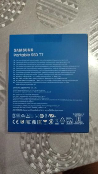 Samsung SSD T7 Portable 1TB
