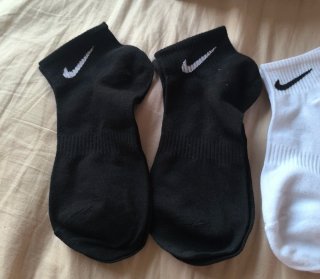 Calcetines Nike Tobilleros (Negro y Blanco)