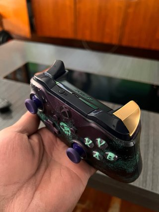 Mando Xbox One Personalizado Morado y Verde