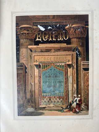 Antichi libri in pelle dell'Egitto del XIX secolo di Jorge Ebers
