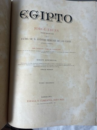 Antichi libri in pelle dell'Egitto del XIX secolo di Jorge Ebers