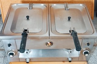 Lote Hostelería Horno Doble Acero Inox