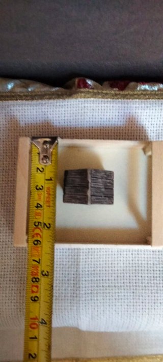 Cassettina scatola in legno con casetta