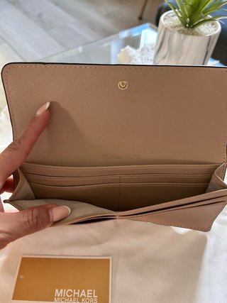 Cartera Michael Kors Beige Original