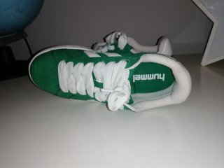 Zapatillas Hummel verdes y blancas