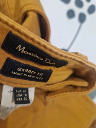 Pantalón Skin mostaza