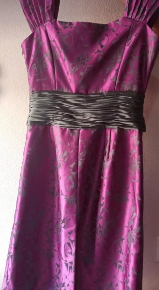 Vestido para evento o ceremonia color buganvilla