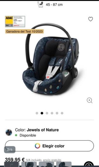 Capazo Cybex Jewels of Nature con Base Z