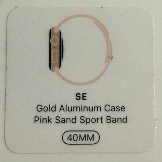 Apple watch SE dorado con 2 correas.