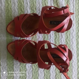 Zapatos de tacón Cuplé rojos