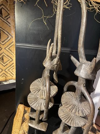 Arte Africano Figura Bronce