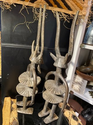 Arte Africano Figura Bronce