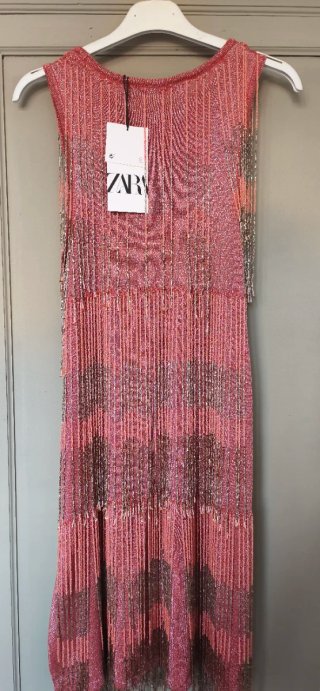 Vestido fiesta Zara flecos SIN ESTRENAR