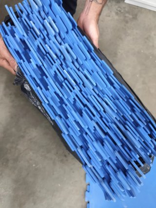 Suelo goma EVA azul puzzle