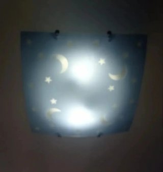 Lámpara de techo estrellas y lunas