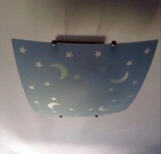 Lámpara de techo estrellas y lunas