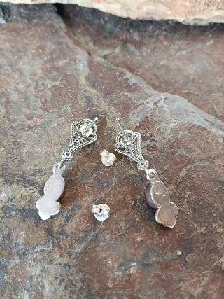 Pendientes Filigrana Plata Ley Vintage