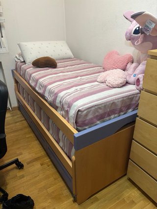 Cama nido madera Ikea (sin colchón superior)
