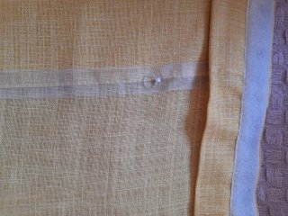 Tenda lino ocra 46x244 cm