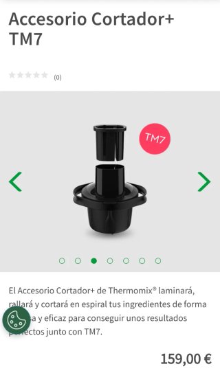Cortador, espiralizador, rallador TM7, NUEVO.