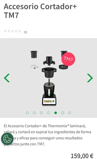 Cortador, espiralizador, rallador TM7, NUEVO.