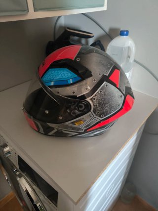 Casco Airoh Rojo y Azul